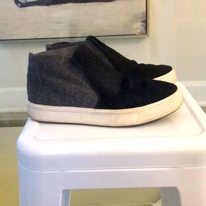 Vince pony skin and felt sneakers